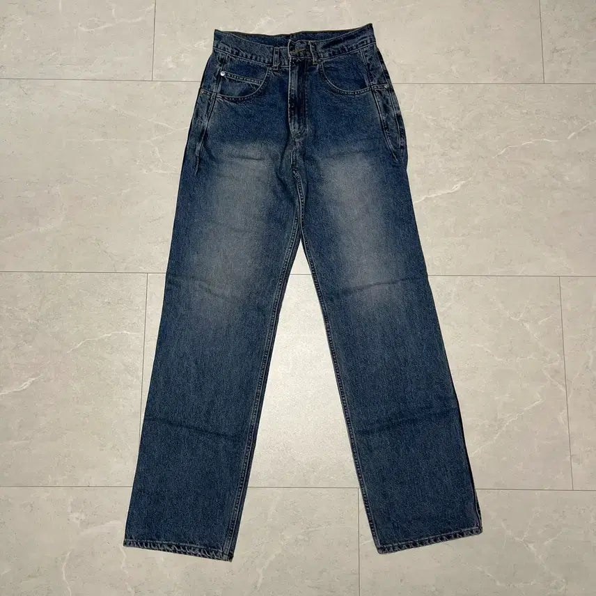 [BUNJANG] Unaffected Rouge Straight Denim Dark Blue / [S] 언어펙티드 루즈 스트레이트 데님 다크 블루