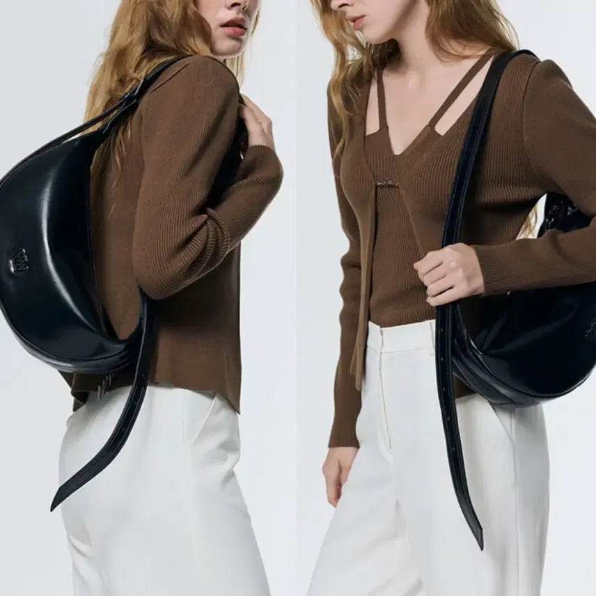 [BUNJANG] Vera Wang Croissant Cross Bag / 베라왕 크루아상 크로스 백 새상품