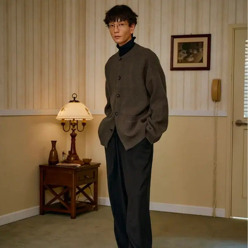 [BUNJANG] Malen Wool Cashmere Knit Cardigan Brown / malen 말렌 울 캐시미어 니트 가디건 브라운 1