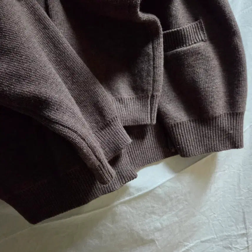 [BUNJANG] Malen Wool Cashmere Knit Cardigan Brown / malen 말렌 울 캐시미어 니트 가디건 브라운 1