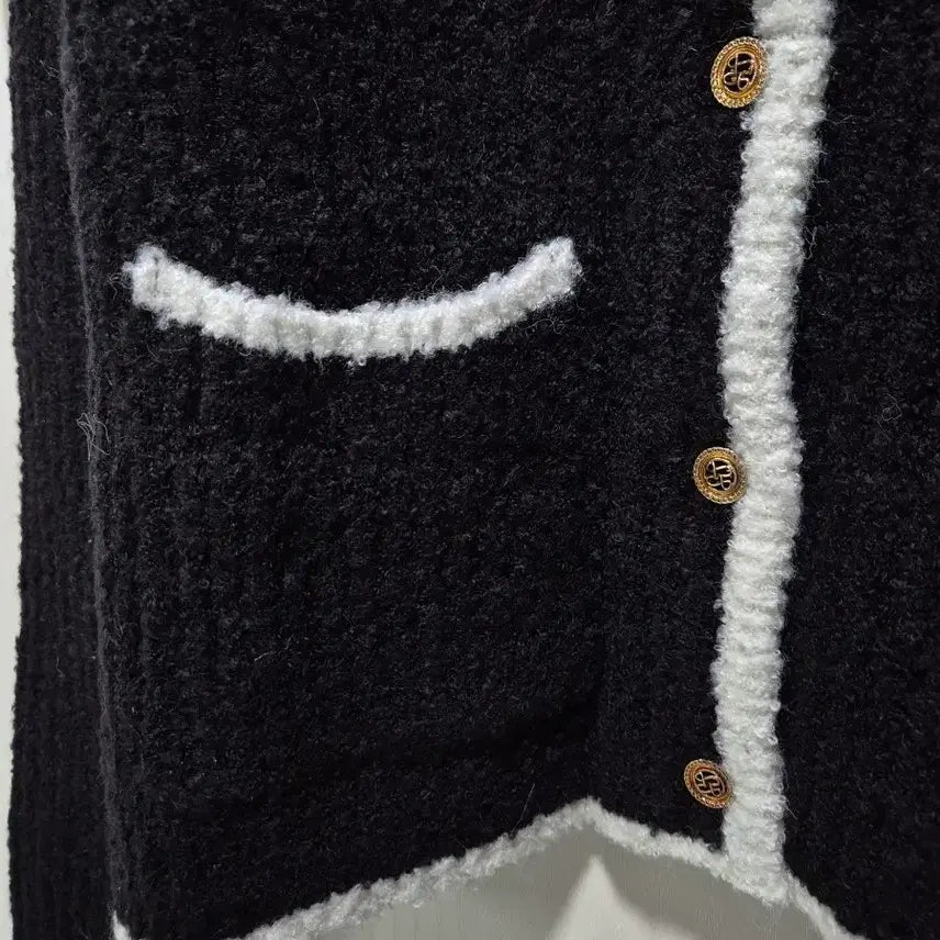 [BUNJANG] Brace Girl Black Tweed Cardigan / (세일)(새상품)빈티지 브래이시걸 블랙 트위드 가디건