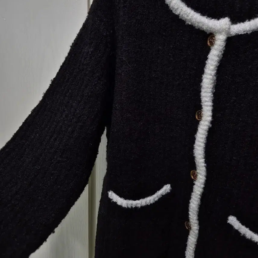 [BUNJANG] Brace Girl Black Tweed Cardigan / (세일)(새상품)빈티지 브래이시걸 블랙 트위드 가디건