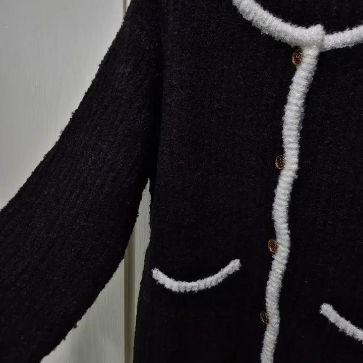 [BUNJANG] Brace Girl Black Tweed Cardigan / (세일)(새상품)빈티지 브래이시걸 블랙 트위드 가디건