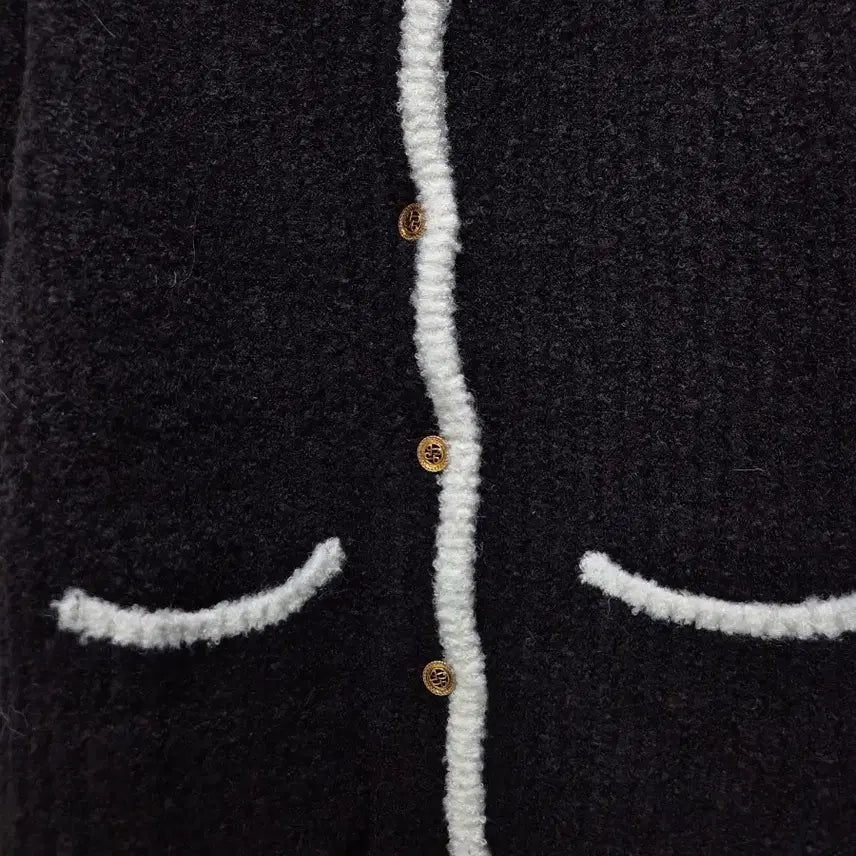 [BUNJANG] Brace Girl Black Tweed Cardigan / (세일)(새상품)빈티지 브래이시걸 블랙 트위드 가디건
