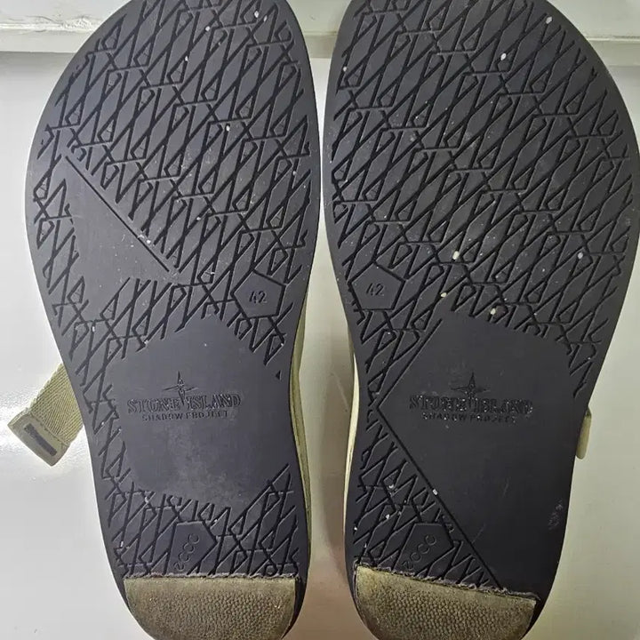 [BUNJANG] Stone Island 22SS Shadow Project Leather Slippers / 스톤아일랜드 22ss 7619s v0029 쉐도우 프로젝트 가죽슬리퍼