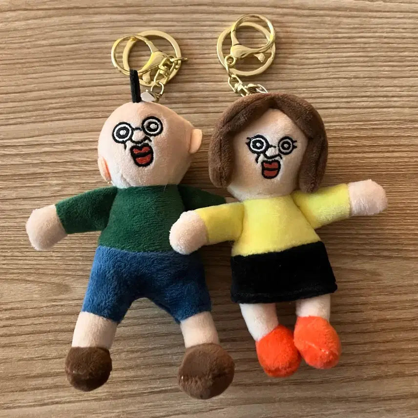 [BUNJANG] Bbangppangyi & Okji Couple Keyring Set / 빵빵이인형 키링 커플 세트