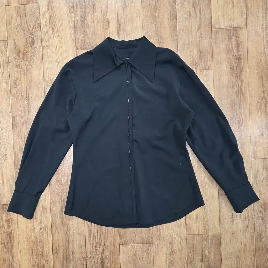 [BUNJANG] LOW CLASSIC Wide Collar Wool Shirt / 로우클래식(LOW CLASSIC) 와이드카라 울셔츠 55-66