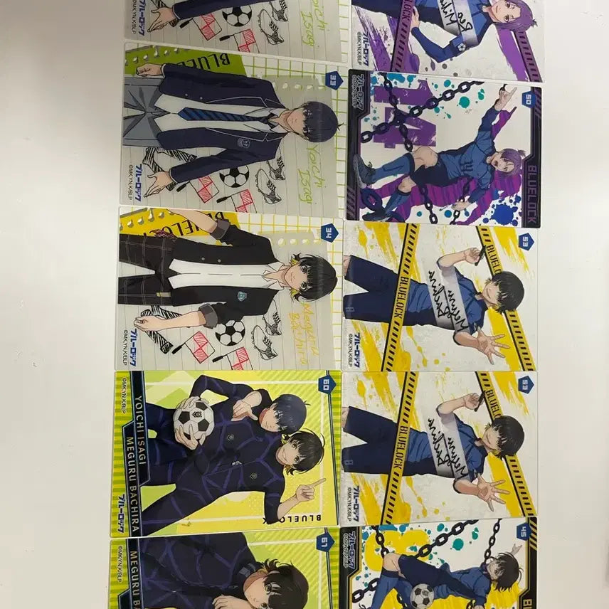 [BUNJANG] Blue Lock Bundle Set Clear Card / 블루록 클리어 카드 일괄