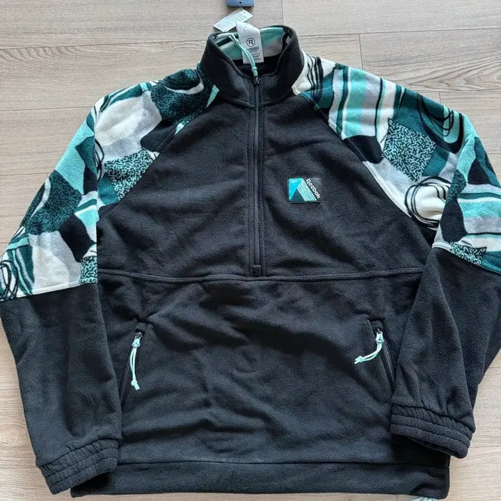 [BUNJANG] Reebok Fleece Half-Zip Pullover / 리복 정품 플리스 반집업 새제품 오버핏 M(100-105)