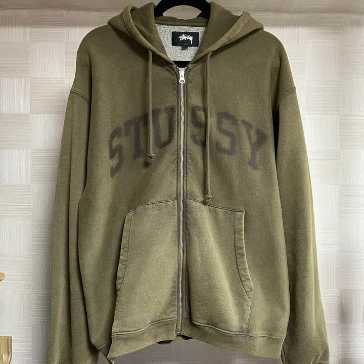 [BUNJANG] Stussy Faded Graphic Zip Hoodie / 스투시 페이디드 그래픽 집 후드