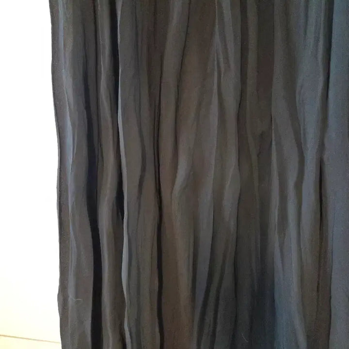 [BUNJANG] Black Pleated Long Skirt / 플리츠 롱 스커트 검정 블랙 롱치마 밴딩 55사이즈 추천