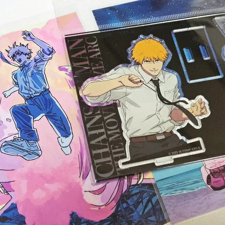 [BUNJANG] Chainsaw Man Denji & Pochita Acrylic Stand / 체인소맨 레제 베이스야드 일본 팝업 한정 아크릴 스탠드 덴지 포치타