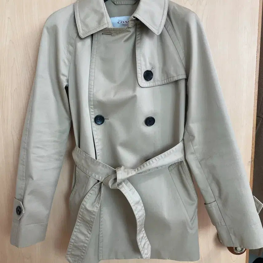 [BUNJANG] Coach Trench Coat XS Beige / 코치 트렌치 코트 XS 베이지