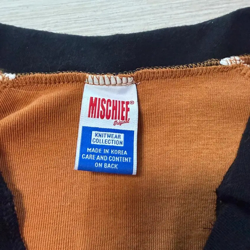 [BUNJANG] MISCHIEF Knit Collar T-shirt / 미스치프 MISCHIEF 카라티