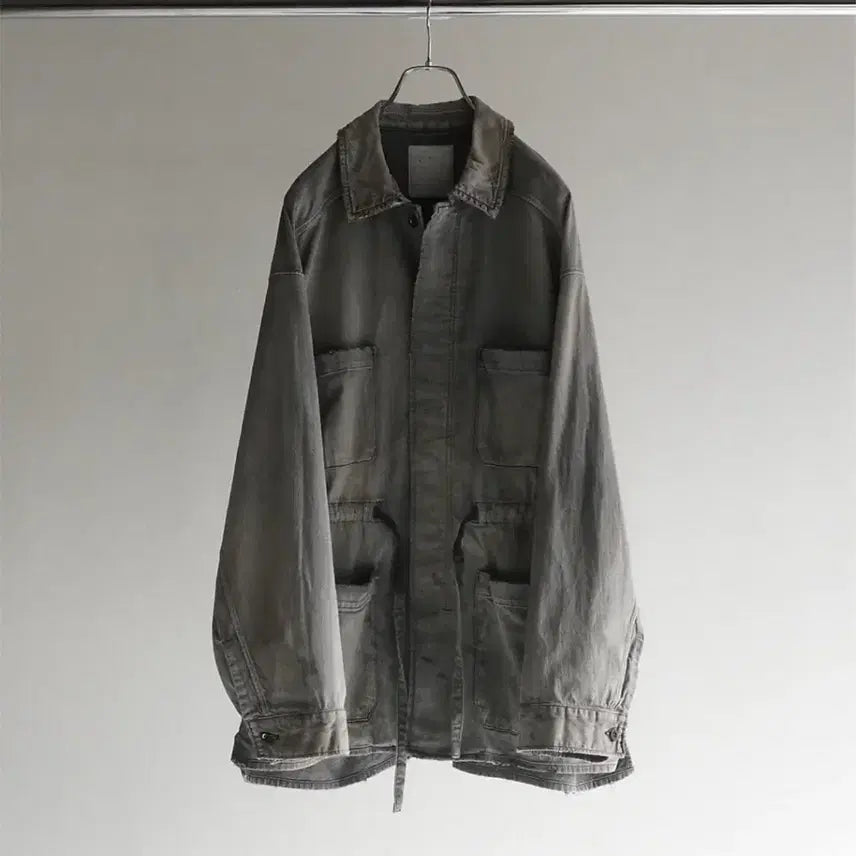 [BUNJANG] Ancellm Denim Shirt Jacket Black / (최종 가격)안셀름 ancellm 데님 셔츠 자켓 블랙 2