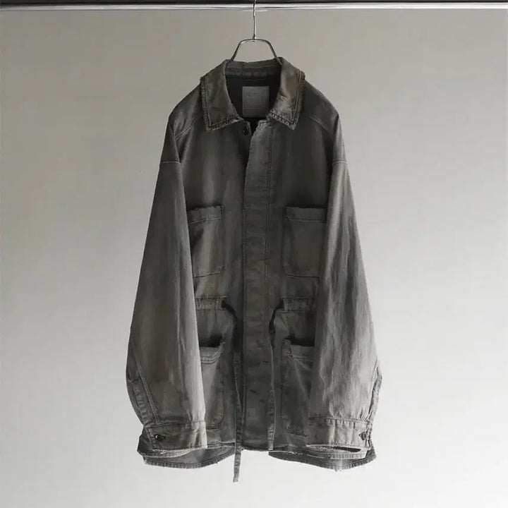 [BUNJANG] Ancellm Denim Shirt Jacket Black / (최종 가격)안셀름 ancellm 데님 셔츠 자켓 블랙 2