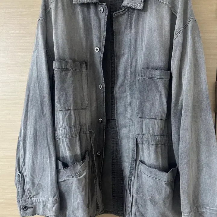 [BUNJANG] Ancellm Denim Shirt Jacket Black / (최종 가격)안셀름 ancellm 데님 셔츠 자켓 블랙 2