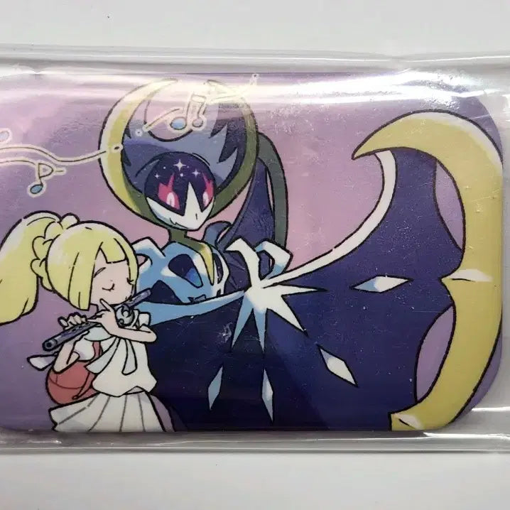 [BUNJANG] Pokemon Sun and Moon Lillie Square Can Badge Solgaleo / Lunala / 포켓몬스터 썬문 릴리에 사각 캔뱃지 솔가레오 / 루나아라