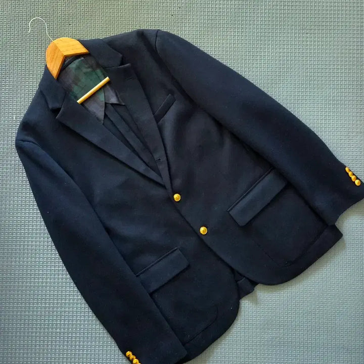 [BUNJANG] Polo Ralph Lauren Gold Button Blazer Jacket / 폴로 랄프로렌 신형라벨 고급템 금장 자켓