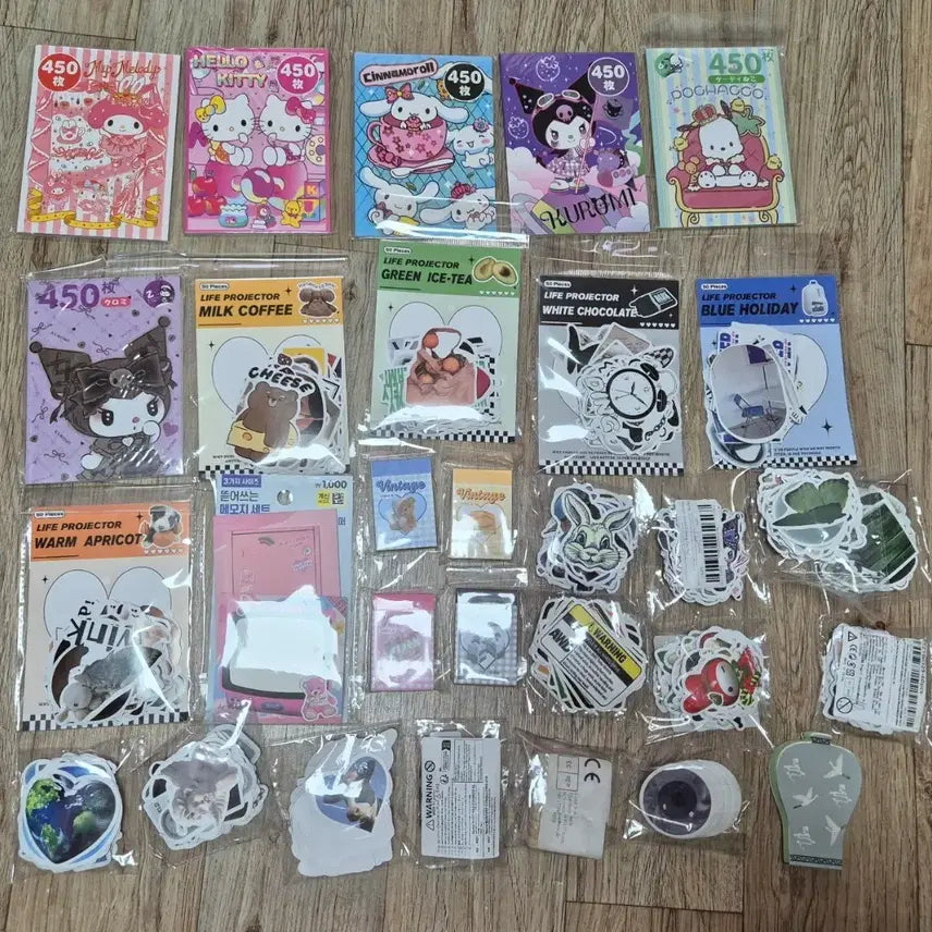 [BUNJANG] Assorted Stationery Set / 다꾸 스티커 마스킹테이프 엽서