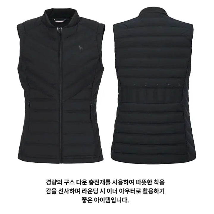 [BUNJANG] Hazzys Lightweight Goose Down Vest / 헤지스골프 경량 패딩 조끼