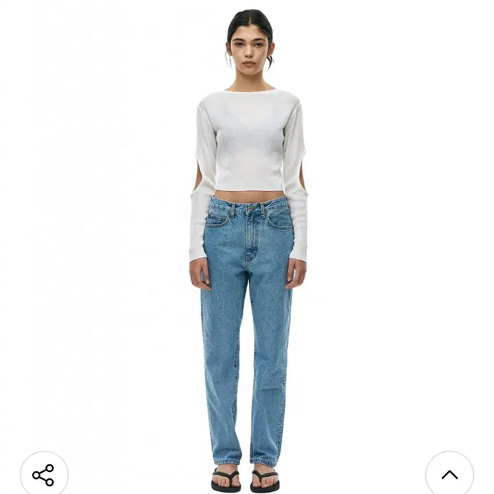 [BUNJANG] YEAH Cutout Knit Sweater / (새상품)YEAH 예아 컷아웃 니트 무신사 트임 니트