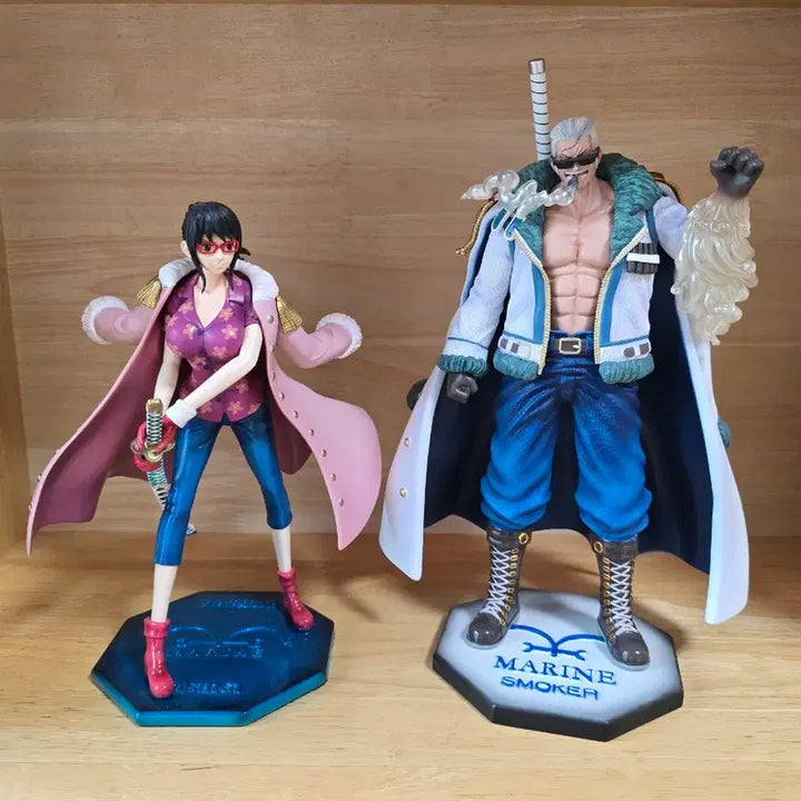 [BUNJANG] One Piece Smoker & Tashigi Figure Set / 원피스 레진 스모커 & 타시기 피규어 세트