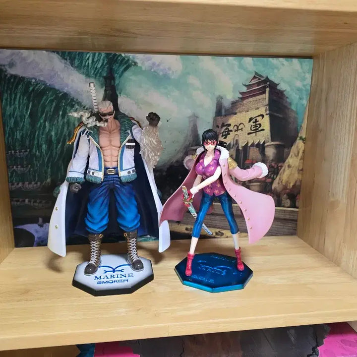 [BUNJANG] One Piece Smoker & Tashigi Figure Set / 원피스 레진 스모커 & 타시기 피규어 세트