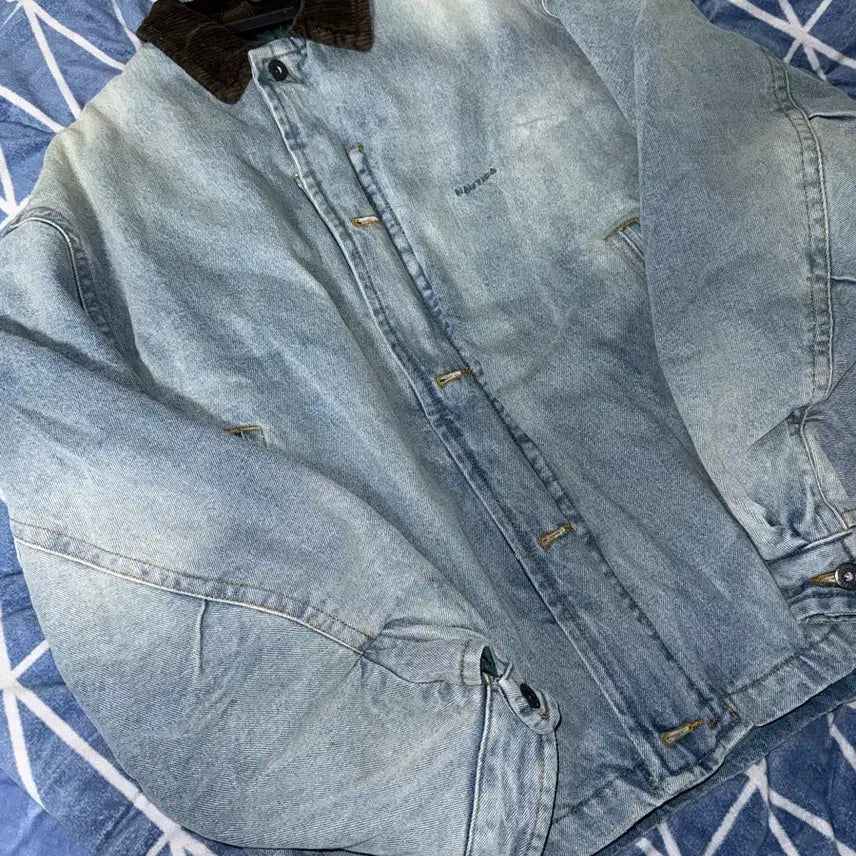 [BUNJANG] Nautica Denim Blouson Jacket / [L] JP 노티카 데님블루종자켓