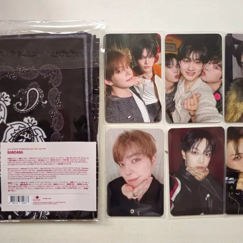 [BUNJANG] VERIVERY Fan Meeting Bandana + Photocard Set / (팔찌 드려요)베리베리 팬미팅 굿즈 반다나+포카세트