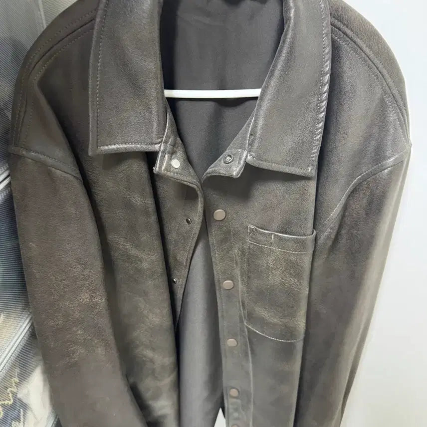 [BUNJANG] Zara Leather Shirt and Jacket Bundle Set / 자라 가죽셔츠 가죽자켓 보세 빈티지