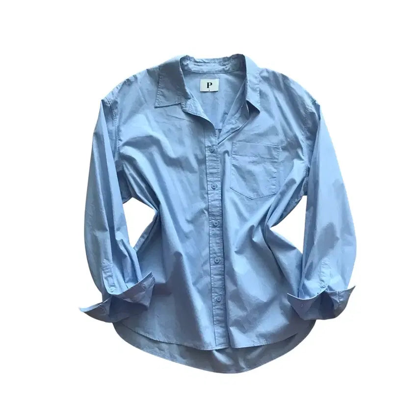 [BUNJANG] POLHAM Pastel Sky Shirt / POLHAM 셔츠