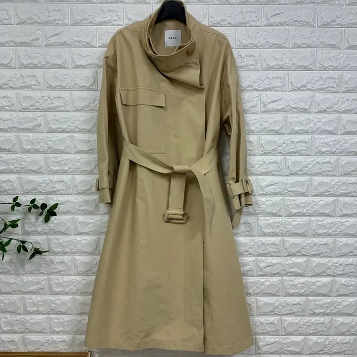 [BUNJANG] Muziera Raon High-Neck Trench Coat / (F)뮤제라 라온 하이넥 트렌치 코트 새상품급