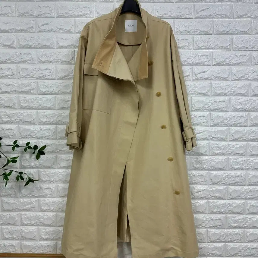 [BUNJANG] Muziera Raon High-Neck Trench Coat / (F)뮤제라 라온 하이넥 트렌치 코트 새상품급