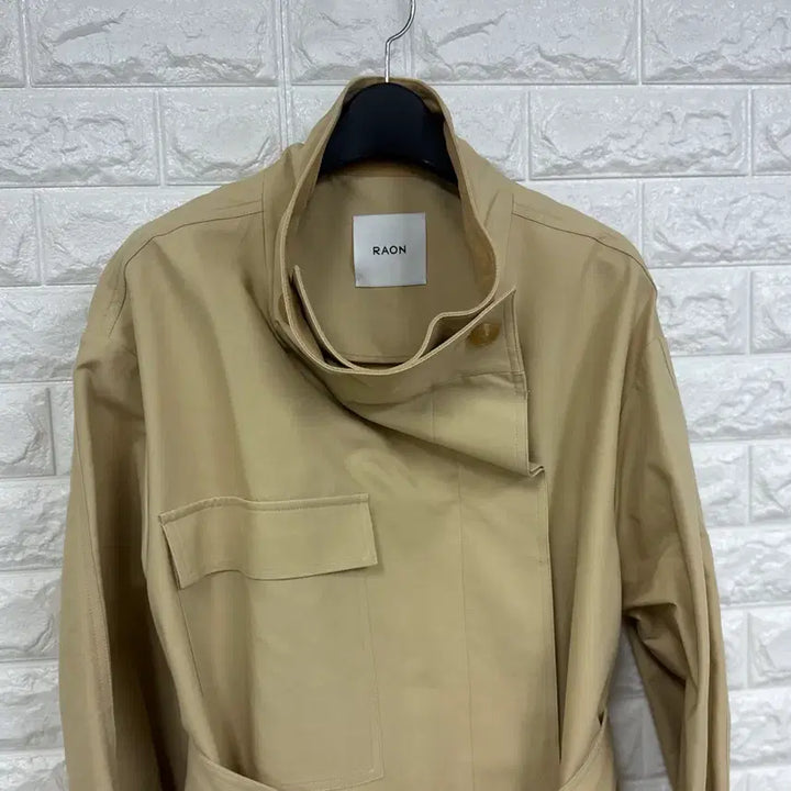 [BUNJANG] Muziera Raon High-Neck Trench Coat / (F)뮤제라 라온 하이넥 트렌치 코트 새상품급