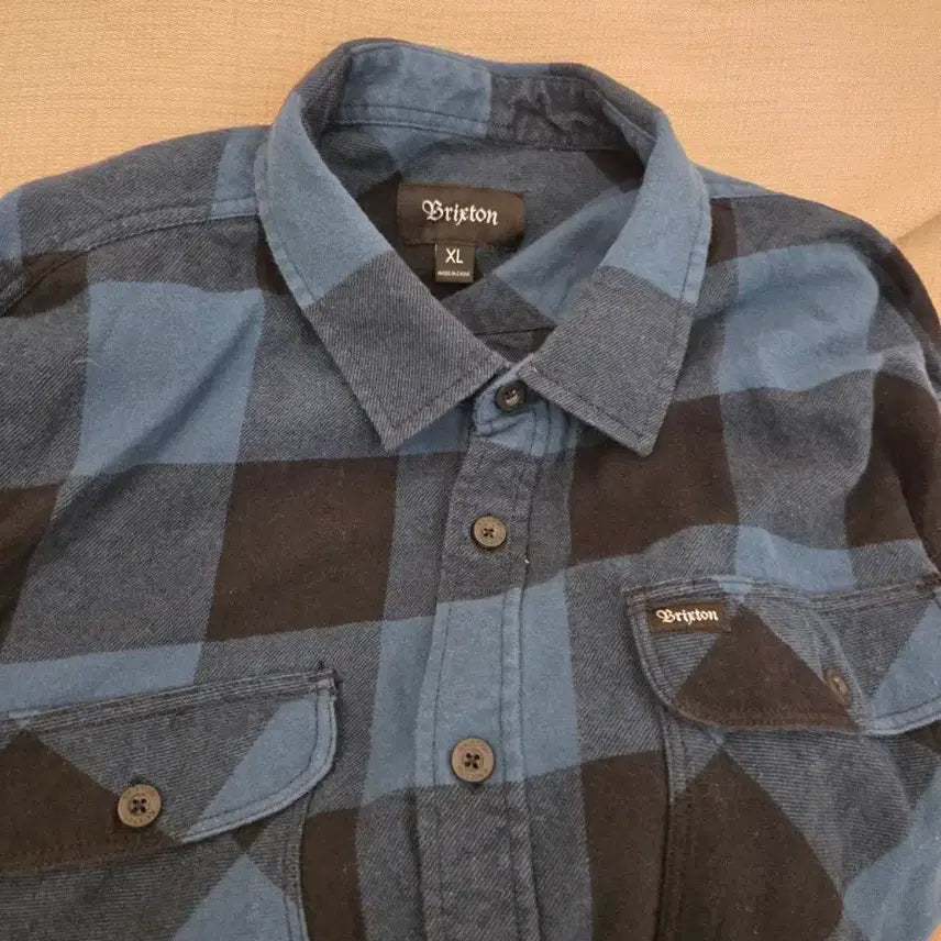 [BUNJANG] Brixton Checkered Shirt XL / 브릭스톤 체크 셔츠 XL