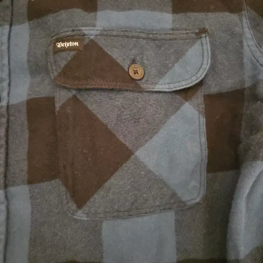 [BUNJANG] Brixton Checkered Shirt XL / 브릭스톤 체크 셔츠 XL