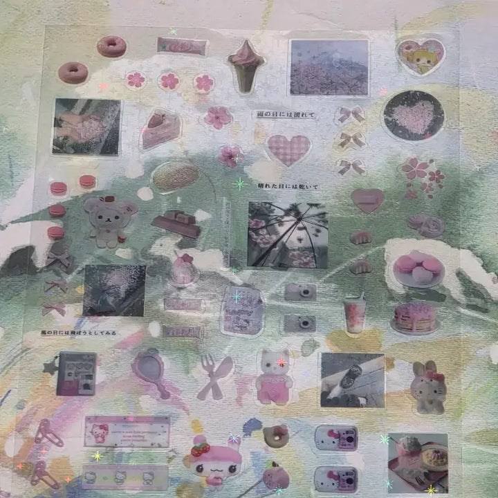 [BUNJANG] Y2K Assorted Stickers Set / y2k 다꾸 다마고치 마메치 리락쿠마 키티 일본 음식 스티커 실바니안