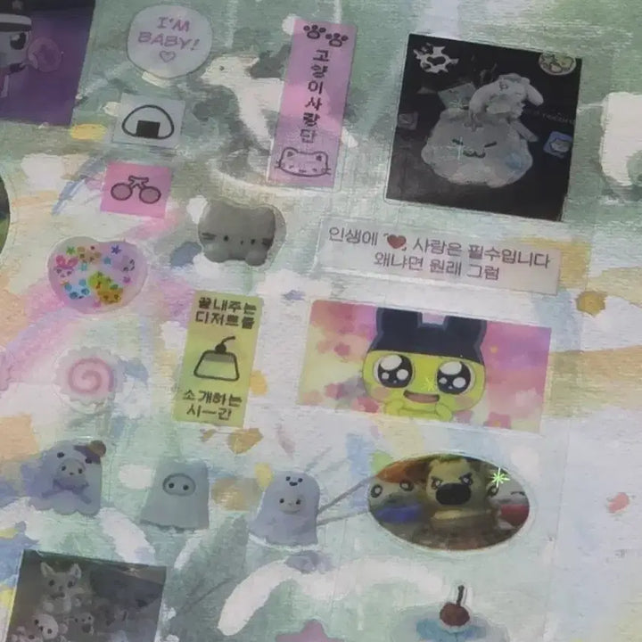 [BUNJANG] Y2K Assorted Stickers Set / y2k 다꾸 다마고치 마메치 리락쿠마 키티 일본 음식 스티커 실바니안