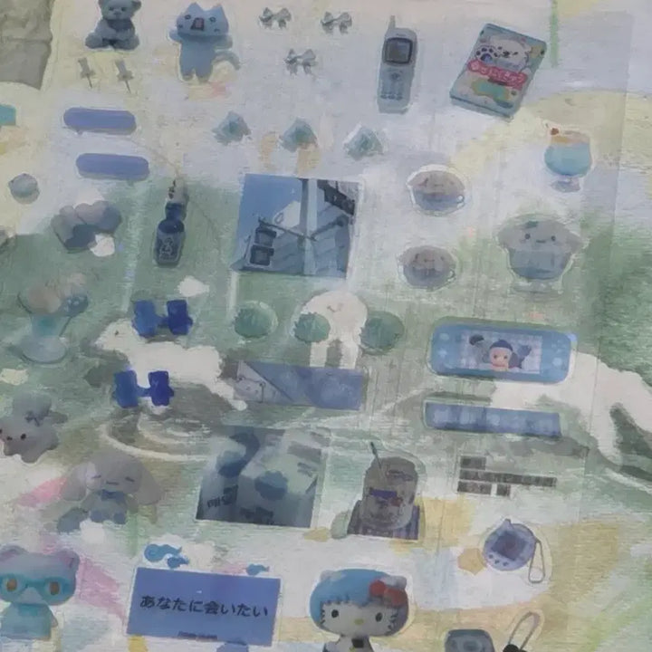 [BUNJANG] Y2K Assorted Stickers Set / y2k 다꾸 다마고치 마메치 리락쿠마 키티 일본 음식 스티커 실바니안