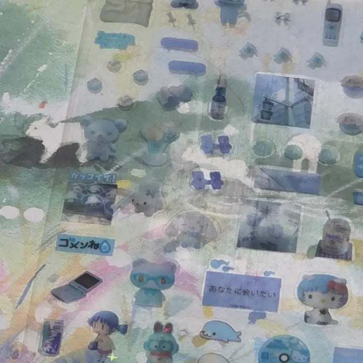 [BUNJANG] Y2K Assorted Stickers Set / y2k 다꾸 다마고치 마메치 리락쿠마 키티 일본 음식 스티커 실바니안