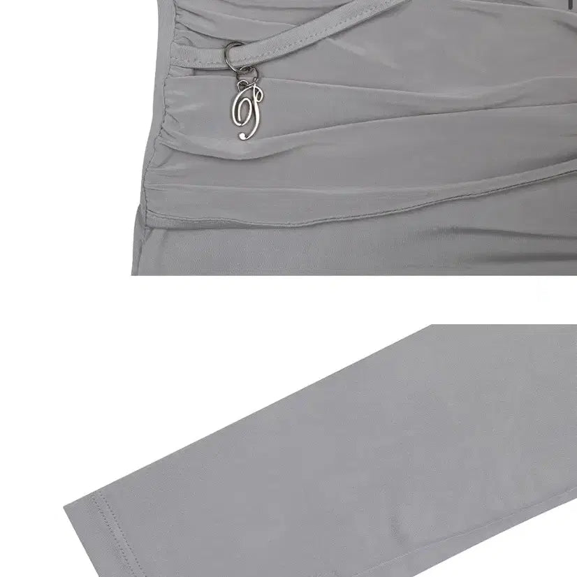 [BUNJANG] Pain or Pleasure Draped Off Shoulder Top - Grey / [새상품]페인오어플레져 DRAPED OFF SHOULDER TOP 그레이