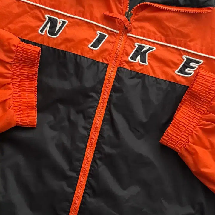 [BUNJANG] Nike Spell Out Orange Windbreaker Jacket / Nike 나이키 스펠아웃 오렌지 바람막이