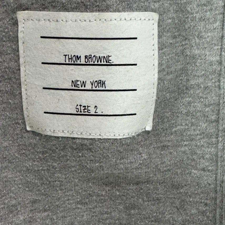 [BUNJANG] Thom Browne Signature Stripe Sweatshirt Grey / [2사이즈]톰브라운 사선완장 맨투맨 그레이