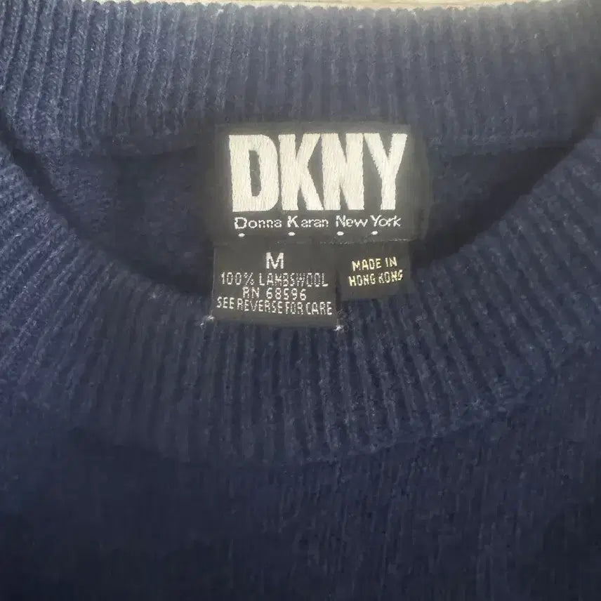 [BUNJANG] DKNY Navy Knit Sweater / DKNY 네이비 니트 스웨터