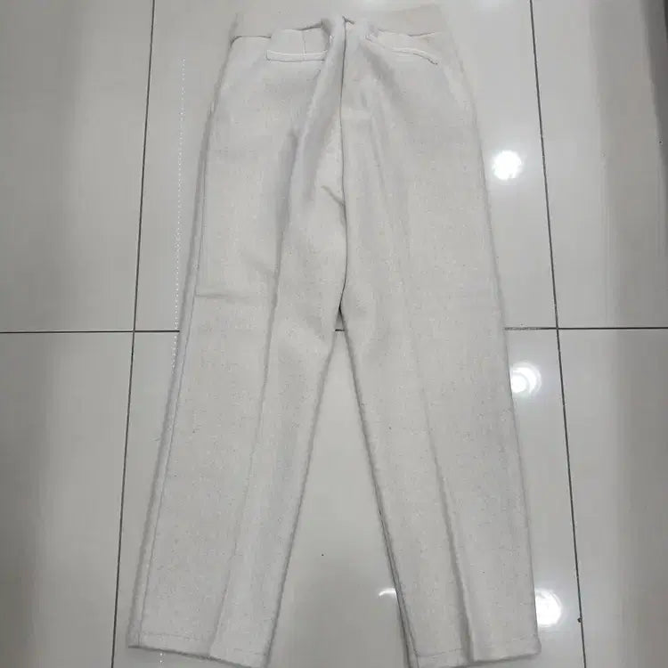 [BUNJANG] ROSSA Ivory Waistband Winter Slacks / ROSSA 66사이즈 아이보리 허리밴딩 겨울 슬랙스 폴리에스터 중고