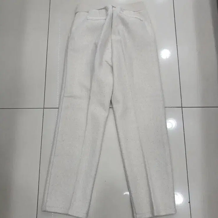 [BUNJANG] ROSSA Ivory Waistband Winter Slacks / ROSSA 66사이즈 아이보리 허리밴딩 겨울 슬랙스 폴리에스터 중고
