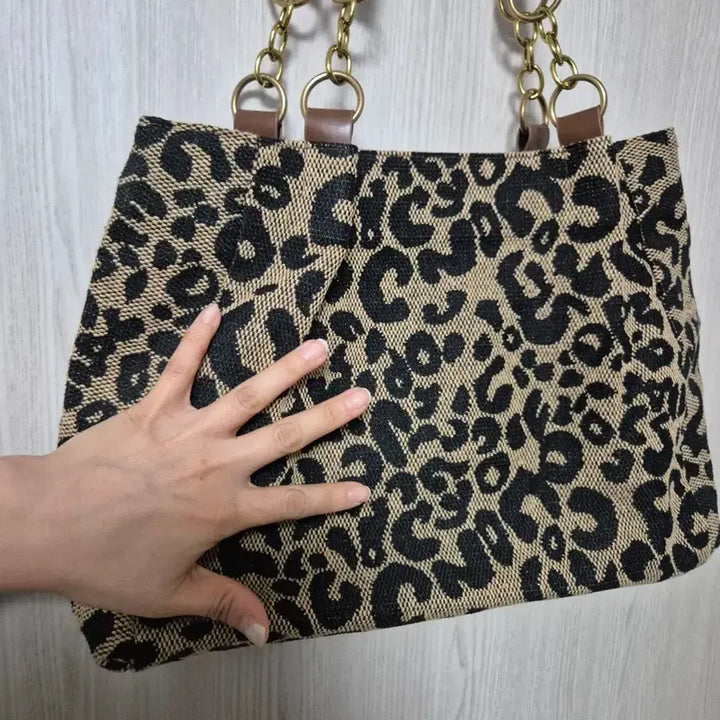 [SOLD OUT] IMELANMANABAG 레오파드 토트백