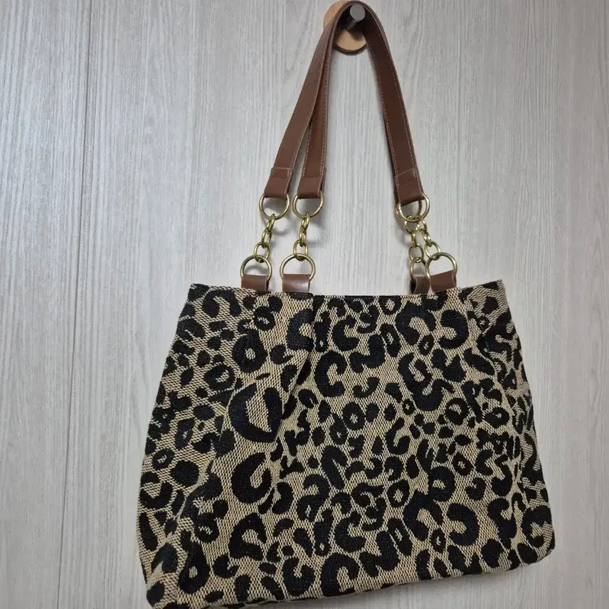 [SOLD OUT] IMELANMANABAG 레오파드 토트백