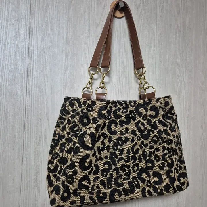 [SOLD OUT] IMELANMANABAG 레오파드 토트백